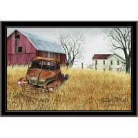 granddads Old Truck 11 Black Framed Print Wall Art