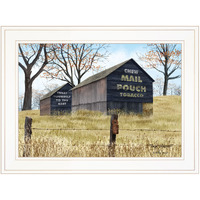 Treat Yourself Mail Pouch Barn 1 White Framed Print Wall Art