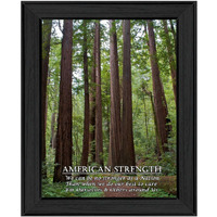 American Strength 3 Black Framed Print Wall Art