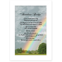 Rainbow Bridge 2 White Framed Print Wall Art