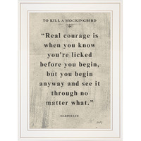 Book Quote Vi 1 White Framed Print Wall Art