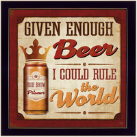 I could Rule The World Black Framed Print Wall Art