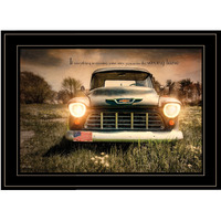 Wrong Lane 2 Black Framed Print Wall Art