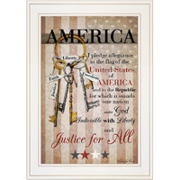 The Keys To Freedom 2 White Framed Print Wall Art