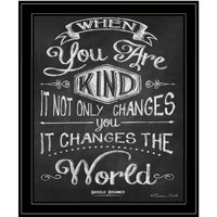 When You Are Kind Black Framed Print Wall Art