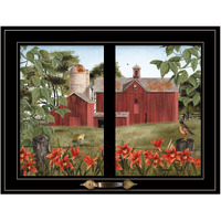 Summer Days 4 Black Framed Print Wall Art