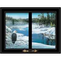 The Lookout 4 Black Framed Print Wall Art