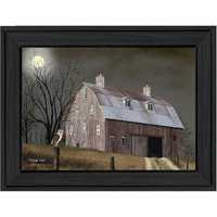 Midnight Moon 4 Black Framed Print Wall Art