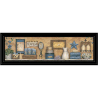 Starlight Bath 3 Black Framed Print Bathroom Wall Art