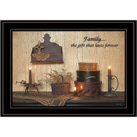 Forever Family 5 Black Framed Print Wall Art