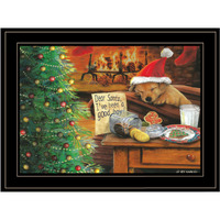 Ive Been A good Boy 3 Black Framed Print Wall Art