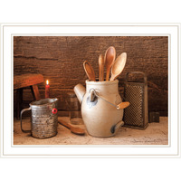 grandmas Kitchen Tools 2 White Framed Print Kitchen Wall Art