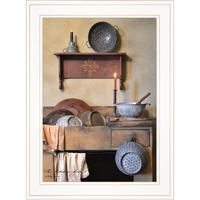 The Kitchen Sink 2 White Framed Print Kitchen Wall Art