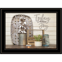 Today I choose Joy 3 Black Framed Print Wall Art