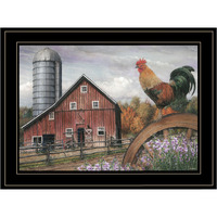 good Morning Vermont 3 Black Framed Print Wall Art