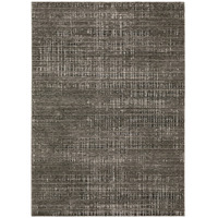 3 X 5 charcoal grey grey Ivory Tan And Brown Abstract Power Loom Stain Resistant Area Rug