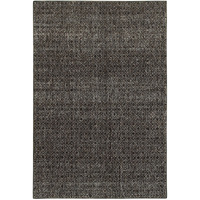 2 X 3 charcoal grey And Brown geometric Power Loom Stain Resistant Area Rug