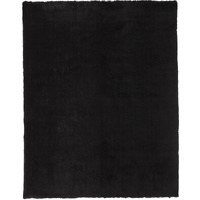 5 X 8 Black Shag Tufted Handmade Area Rug