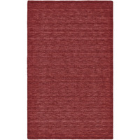 4 X 6 Red Wool Hand Woven Stain Resistant Area Rug