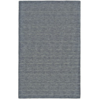 5 X 8 gray And Blue Wool Hand Woven Stain Resistant Area Rug