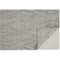 4 X 6 gray And Ivory Abstract Hand Woven Area Rug