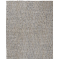 2 X 3 gray And Blue Abstract Hand Woven Area Rug