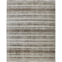 5 X 8 Tan Ivory And Brown Abstract Hand Woven Area Rug