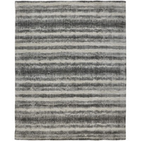 2 X 3 gray Ivory And Black Abstract Hand Woven Area Rug