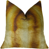 Plutus Sheared Chinchilla Handmade Throw Pillow, (Double sided  20" x 26" Standard)