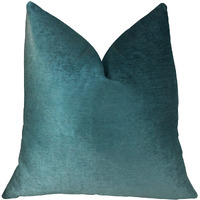 Plutus Contentment Peacock Handmade Throw Pillow, (Double sided  26" x 26")