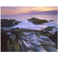Wave hiting coastal rocks, Gerstle Cove, Salt Point State Park, California-Paper Art-22"x18"