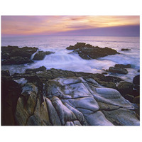 Wave hiting coastal rocks, Gerstle Cove, Salt Point State Park, California-Paper Art-26"x22"