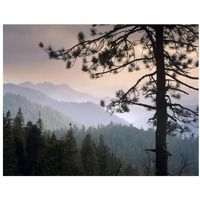 View over foothills to the west from Kings Canyon National Park, California-Paper Art-34"x26"