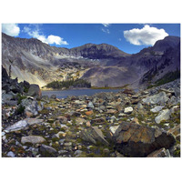 Nokhu crags, hornfel layers carved by glaciers, Medicine Bow Range, Colorado-Paper Art-42"x32"