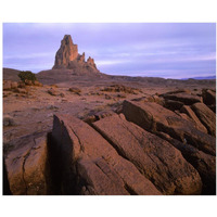 Agathla Peak, the basalt core of an extinct volcano, Monument Valley, Arizona-Paper Art-37"x30"