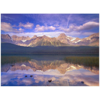 Mount Chephren reflected in Waterfowl Lake, Banff National Park, Alberta, Canada-Paper Art-42"x32"