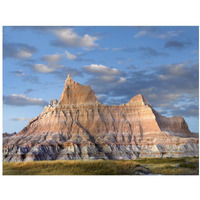 Sandstone striations and erosional features, Badlands National Park, South Dakota-Paper Art-18"x14"