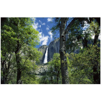 Bridal Veil Falls tumble 620 feet to the valley floor, Yosemite National Park, California-Paper Art-26"x18"