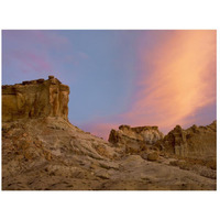 Sandstone formations in Kaiparowits Plateau, Grand Staircase, Escalante National Monument, Utah-Paper Art-26"x20"