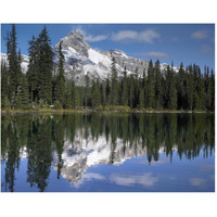 Wiwaxy Peaks and Cathedral Mountain at Lake O'Hara, Yoho National Park, British Columbia, Canada-Paper Art-30"x24"
