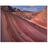 Detail of The Wave, a Navajo sandstone formation in Paria Canyon-Vermilion Cliffs Wilderness, Arizona-Paper Art-26"x20"