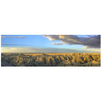 White River Overlook, Badlands National Park, South Dakota-Paper Art-38"x14"