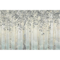 Silver and Gray Dream Forest I -Paper Art-38"x26"