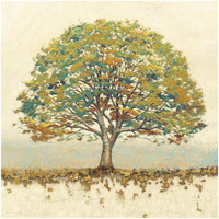 Golden Oak Spice -Paper Art-32"x32"
