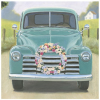 Beautiful Country I Square -Paper Art-26"x26"