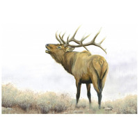 Majestic Elk Brown -Paper Art-26"x18"