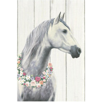 Spirit Stallion I on Wood no Lace -Paper Art-34"x50"