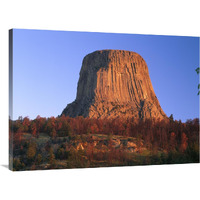 Devil"s Tower National Monument showing famous basalt tower, sacred site for Native Americans, Wyoming-Canvas Art-40"x30"