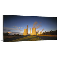 Loy Yang power station, coal burning facility, Latrobe Valley, Victoria, Australia-Canvas Art-36"x18"