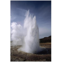 Steam spews from erupting geysers, Iceland-Paper Art-22"x32"